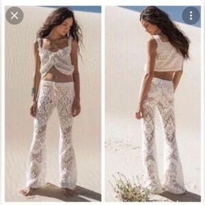 Spell White Lace Pants